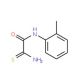 2-amino-N-(2-methylphenyl)-2-thioxoacetamide - chemical structure image