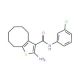 2-Amino-N-(3-chlorophenyl)-4,5,6,7,8,9-hexahydrocycloocta[b]thiophene-3-carboxamide - chemical structure image