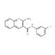 2-amino-N-(3-chlorophenyl)quinoline-3-carboxamide - chemical structure image