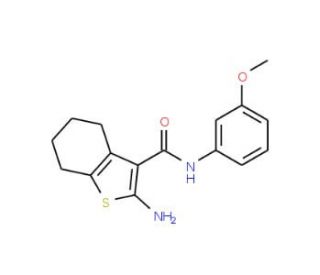 2-Amino-N-(3-methoxyphenyl)-4,5,6,7-tetrahydro-1-benzothiophene-3-carboxamide - chemical structure image