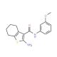 2-Amino-N-(3-methoxyphenyl)-4,5,6,7-tetrahydro-1-benzothiophene-3-carboxamide - chemical structure image