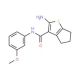 2-Amino-N-(3-methoxyphenyl)-5,6-dihydro-4H-cyclopenta[b]thiophene-3-carboxamide - chemical structure image