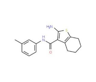 2-Amino-N-(3-methylphenyl)-4,5,6,7-tetrahydro-1-benzothiophene-3-carboxamide - chemical structure image