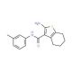2-Amino-N-(3-methylphenyl)-4,5,6,7-tetrahydro-1-benzothiophene-3-carboxamide - chemical structure image