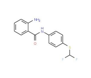 2-amino-N-{4-[(difluoromethyl)thio]phenyl}benzamide - chemical structure image