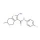 2-Amino-N-(4-chlorophenyl)-6-methyl-4,5,6,7-tetrahydro-1-benzothiophene-3-carboxamide - chemical structure image