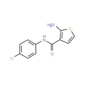 2-Amino-N-(4-chlorophenyl)thiophene-3-carboxamide - chemical structure image