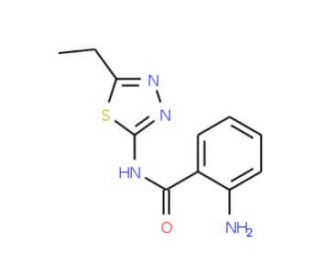 2-Amino-N-(5-ethyl-1,3,4-thiadiazol-2-yl)benzamide - chemical structure image