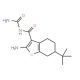2-Amino-N-(aminocarbonyl)-6-tert-butyl-4,5,6,7-tetrahydro-1-benzothiophene-3-carboxamide - chemical structure image