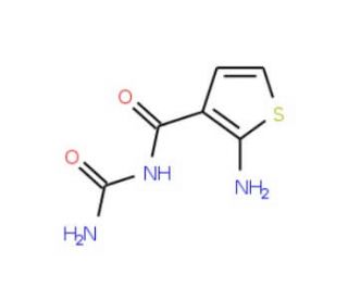 2-Amino-N-(aminocarbonyl)thiophene-3-carboxamide - chemical structure image