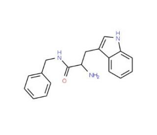 2-Amino-N-benzyl-3-(1H-indol-3-yl)-propionamide (CAS 187085-81-0) - chemical structure image