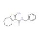 2-Amino-N-benzyl-5,6,7,8-tetrahydro-4H-cyclohepta[b]thiophene-3-carboxamide - chemical structure image