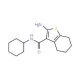 2-Amino-N-cyclohexyl-4,5,6,7-tetrahydro-1-benzothiophene-3-carboxamide - chemical structure image