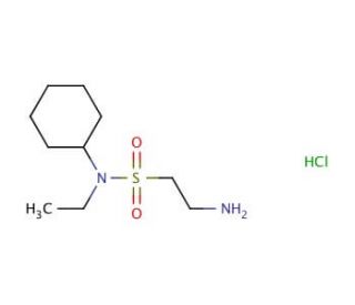 2-amino-N-cyclohexyl-N-ethylethanesulfonamide hydrochloride - chemical structure image