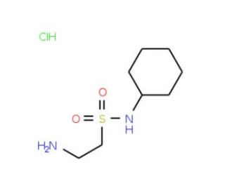 2-amino-N-cyclohexylethanesulfonamide hydrochloride - chemical structure image