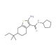 2-Amino-N-cyclopentyl-6-tert-pentyl-4,5,6,7-tetrahydrobenzo[b]thiophene-3-carboxamide - chemical structure image