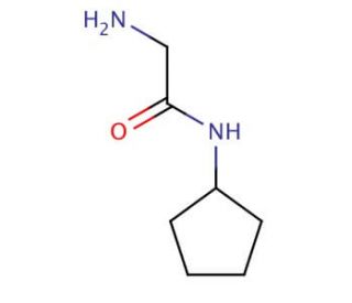 2-Amino-N-cyclopentylacetamide (CAS 885280-56-8) - chemical structure image