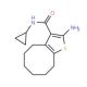 2-Amino-N-cyclopropyl-4,5,6,7,8,9-hexahydrocycloocta[b]thiophene-3-carboxamide - chemical structure image