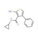 2-Amino-N-cyclopropyl-4-phenylthiophene-3-carboxamide - chemical structure image