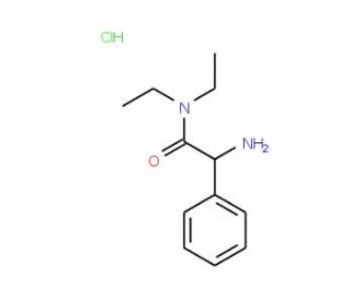 2-amino-N,N-diethyl-2-phenylacetamide hydrochloride - chemical structure image