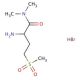 2-amino-N,N-dimethyl-4-(methylsulfonyl)butanamide hydrobromide - chemical structure image