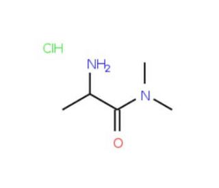 2-Amino-N,N-dimethylpropanamide hydrochloride - chemical structure image