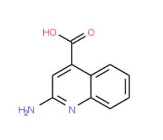 2-Amino-quinoline-4-carboxylic acid (CAS 157915-68-9) - chemical structure image