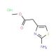 (2-Amino-thiazol-4-yl)-acetic acid methyl ester hydrochloride (CAS 76629-18-0) - chemical structure image