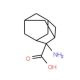2-Aminoadamantane-2-carboxylic acid 的分子结构, CAS编号: 42381-05-5 2-Aminoadamantane-2-carboxylic acid (CAS 42381-05-5) - chemical structure image