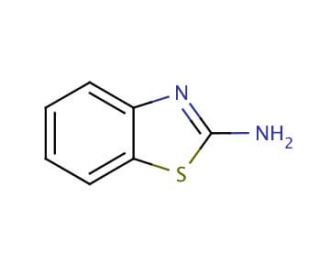 2-Aminobenzothiazole (CAS 136-95-8) - chemical structure image