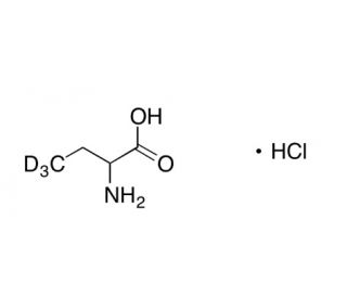 (&plusmn;)-2-Aminobutyric Acid-d3 Hydrochloride - chemical structure image