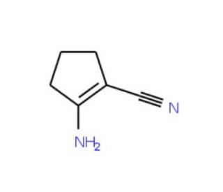 2-aminocyclopent-1-ene-1-carbonitrile (CAS 2941-23-3) - chemical structure image