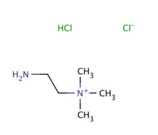 (2-Aminoethyl)trimethylammonium chloride hydrochloride (CAS 3399-67-5) - chemical structure image