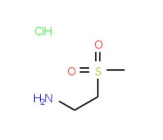 2-Aminoethylmethylsulfone hydrochloride (CAS 104458-24-4) - chemical structure image