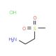 2-Aminoethylmethylsulfone hydrochloride (CAS 104458-24-4) - chemical structure image