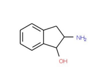2-Aminoindan-1-ol (CAS 13575-72-9) - chemical structure image