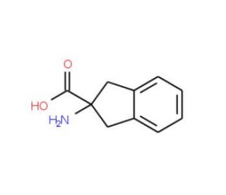 2-Aminoindane-2-carboxylic acid (CAS 27473-62-7) - chemical structure image