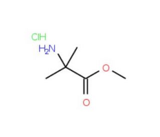 2-Aminoisobutyric acid methyl ester hydrochloride (CAS 15028-41-8) - chemical structure image