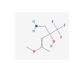 2-(aminomethyl)-1,1,1-trifluoro-4-methoxypent-3-en-2-ol - chemical structure image