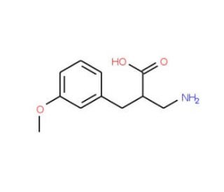2-Aminomethyl-3-(3-methoxyphenyl)propionic acid (CAS 910443-91-3) - chemical structure image