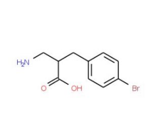 2-Aminomethyl-3-(4-bromophenyl)propionic acid (CAS 910443-87-7) - chemical structure image
