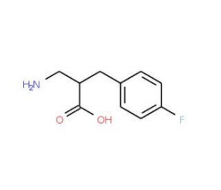 2-Aminomethyl-3-(4-fluorophenyl)propionic acid (CAS 910443-83-3) - chemical structure image