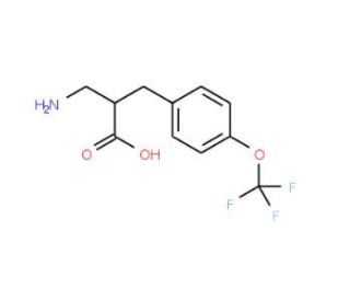 2-Aminomethyl-3-(4-trifluoromethoxyphenyl)propionic acid (CAS 910443-94-6) - chemical structure image