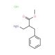 2-Aminomethyl-3-phenyl-propionic acid methyl ester hydrochloride (CAS 864182-43-4) - chemical structure image