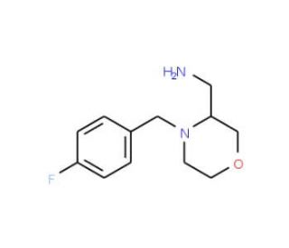 2-Aminomethyl-4-(4-fluoro benzyl)morpholine (CAS 174561-70-7) - chemical structure image