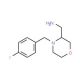 2-Aminomethyl-4-(4-fluoro benzyl)morpholine (CAS 174561-70-7) - chemical structure image