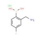 2-Aminomethyl-4-fluorophenylboronic acid, HCl (CAS 850568-02-4) - chemical structure image