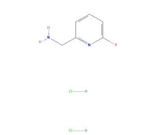 2-(Aminomethyl)-6-fluoropyridine dihydrochloride (CAS 1257535-08-2) - chemical structure image