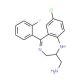 2-Aminomethyl-7-chloro-2,3-dihydro-5-(2-fluorophenyl)-1H-1,4-benzodiazepine-13C - chemical structure image