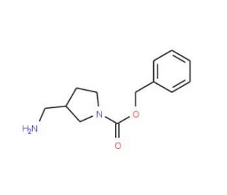 2-Aminomethyl-pyrrolidine-1-carboxylic acid benzyl ester (CAS 119020-03-0) - chemical structure image